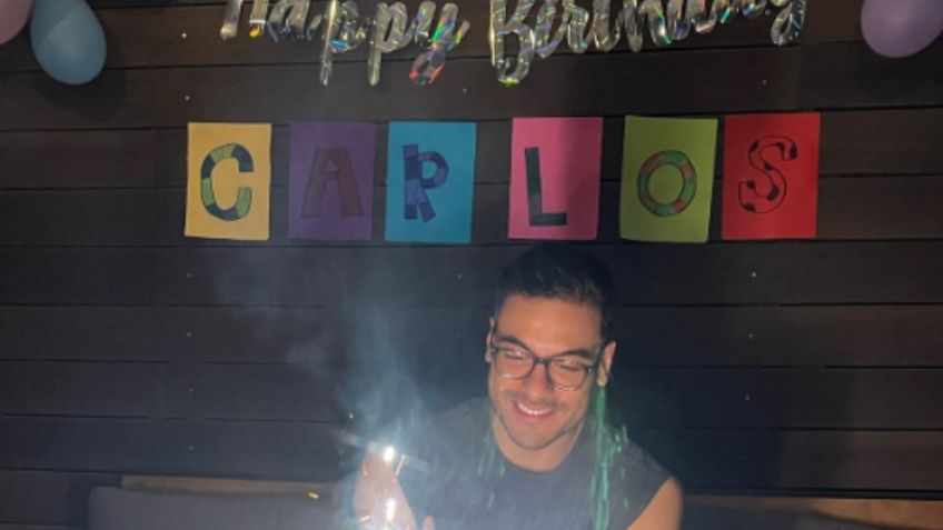 Carlos Rivera festeja su cumpleaños junto a Cynthia Rodríguez y conductores de "Venga La Alegría": FOTOS