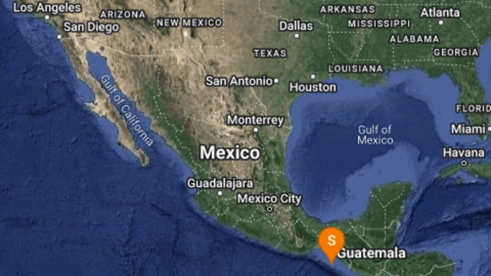 El sismo con magnitud 4.2 se localizó a 115 km al suroeste de Pijijiapan.