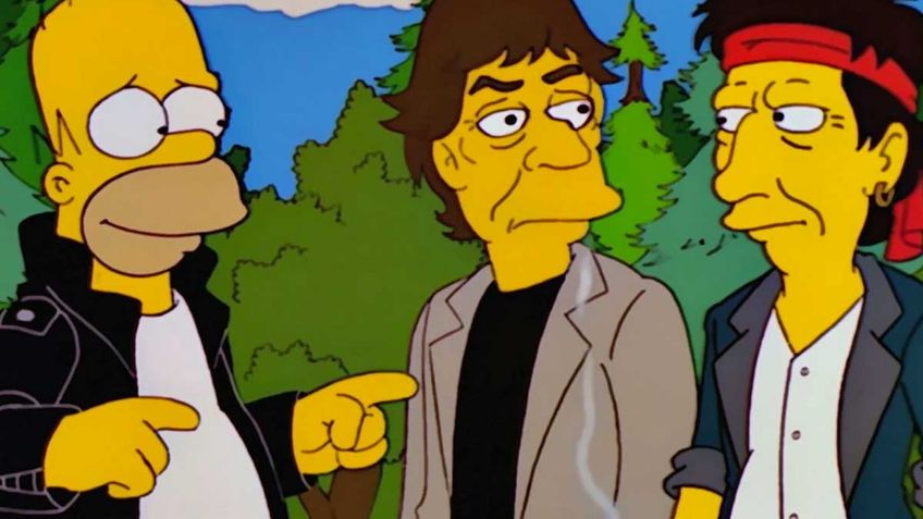 Así fue el momento en que Los Simpsons se burlaron de The Rolling Stones en un capítulo de 2001