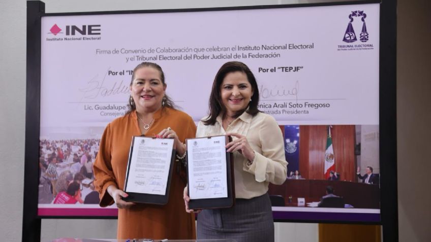 INE y TEPJF firman convenio de colaboración para elecciones: "cumpliremos con creces nuestro deber"