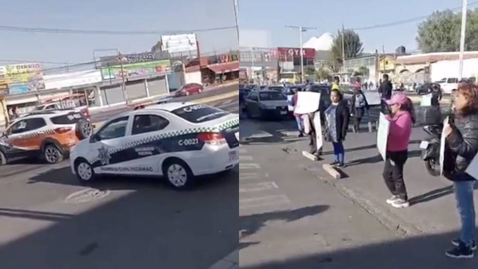 El bloqueo se lleva a cabo en ambops sentidos de la México-Pachuca.