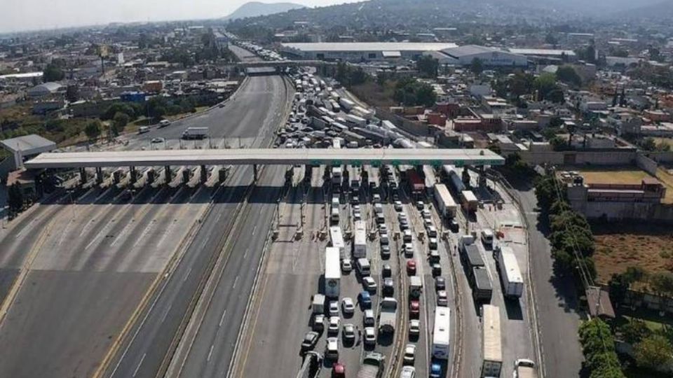 Paro de transportistas en la México-Pachuca