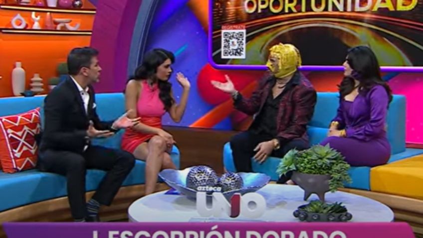 Kristal Silva no soporta una broma de El Escorpión Dorado y le da un manotazo en vivo: VIDEO