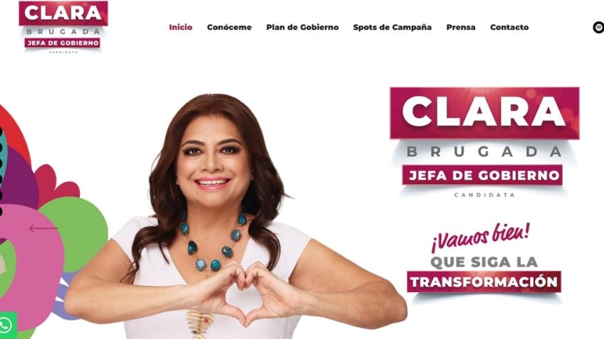 Clara Brugada lanza sitio web con sus propuestas de campaña