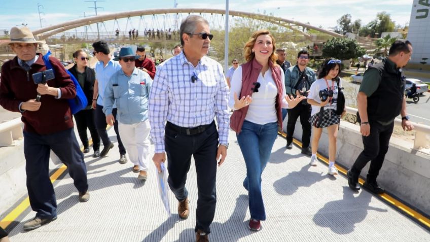 Marina del Pilar encabeza apertura oficial del Distribuidor Vial Eje Central - Río Nuevo en Mexicali