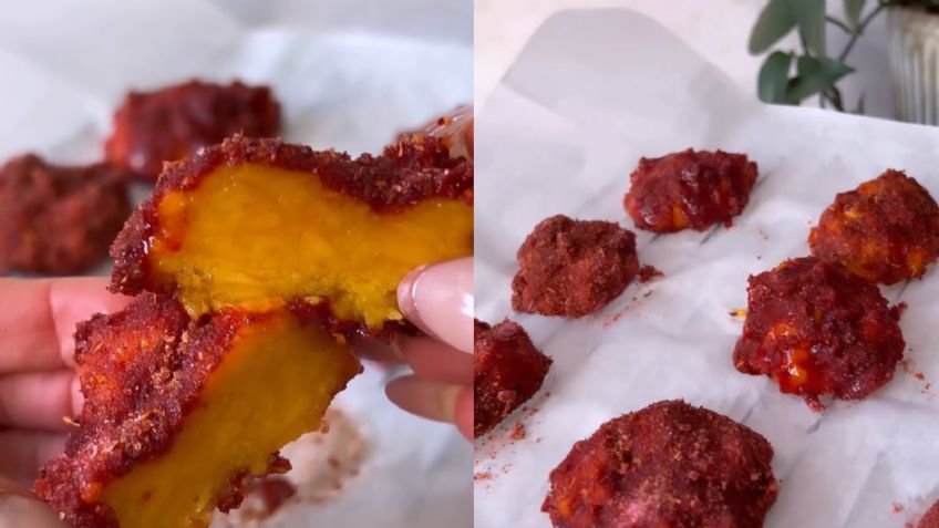 Clusters de mango con chamoy, la botana extra deliciosa y saludable que puedes preparar en minutos