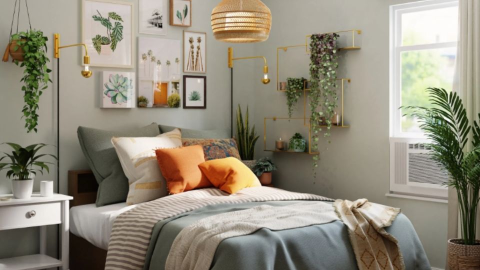 Las plantas generan un ambiente tranquilo, ideal para dormir.