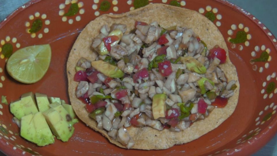 Estas tostadas de ceviche de setas tienen cero grasa