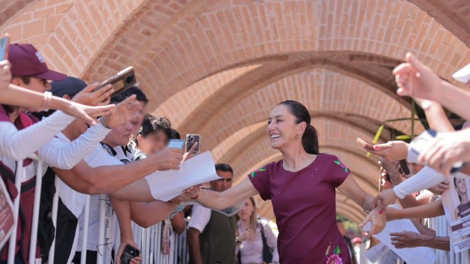 La Dra. Sheinbaum se encuentra en su día número 12 de campaña.