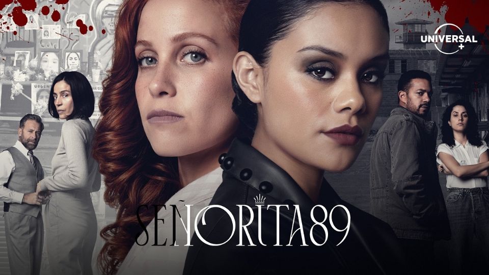 El elenco protagónico de la serie de TV 'Señorita 89'