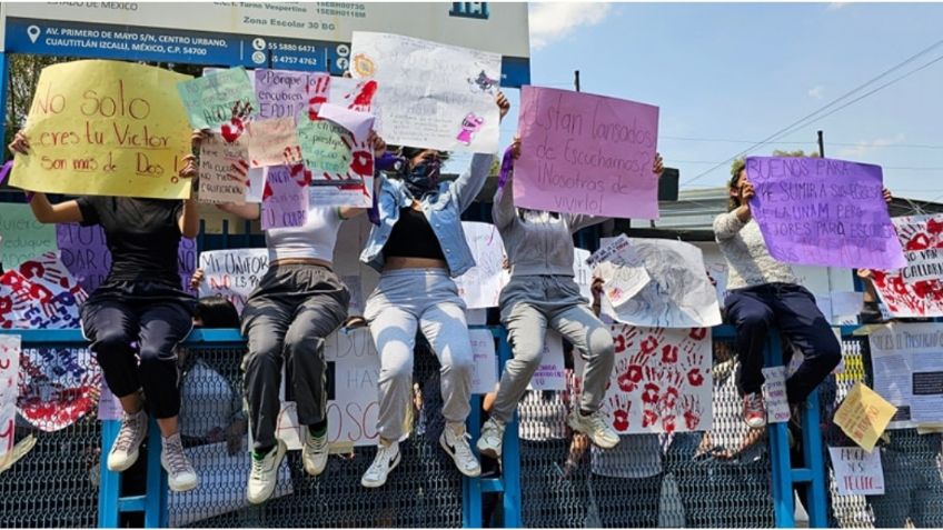 Alumnas de la Preparatoria 11 de Cuautitlán Izcalli denuncian a profesores por acoso sexual