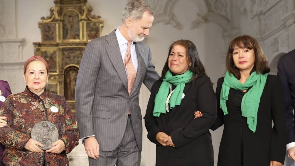 El Rey Felipe VI reconoció la labor de las familias buscadoras de desaparecidos forzados en México.