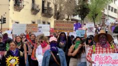 Manifestantes marchan y exigen justicia en Zacatecas por actos de violencia durante el 8M