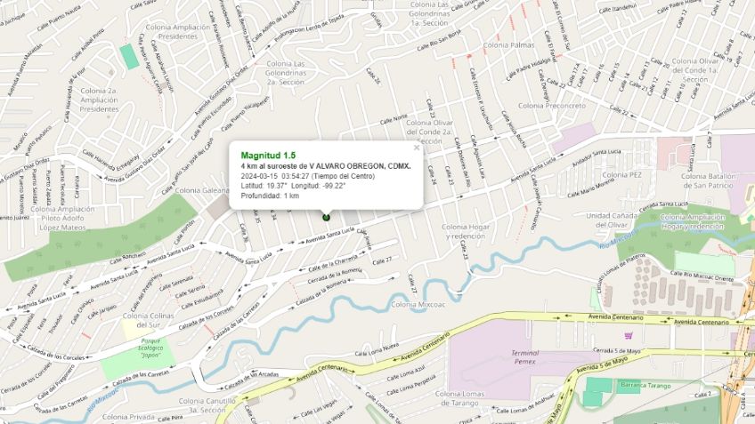 Se registra microsismo de magnitud 1.5 en la Ciudad de México