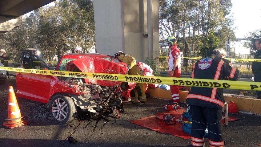 México-Puebla: fatal accidente deja 2 personas muertas