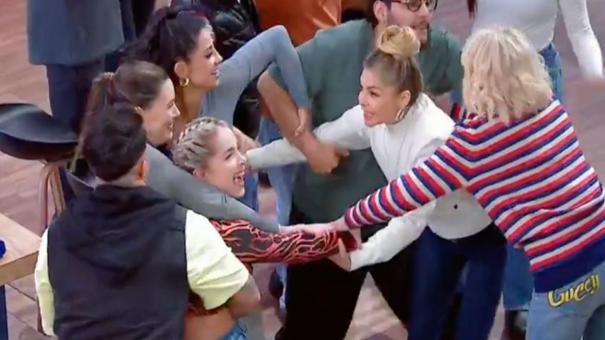 MasterChef Celebrity: Famosos pelean a jalones y gritos en pleno estreno por una de las participantes