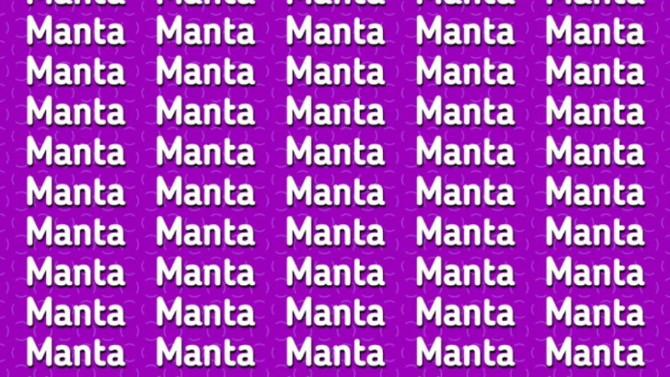 Solo una mente con un coeficiente inteligente encuentra la palabra ‘MANTRA’ en menos de 5 segundos