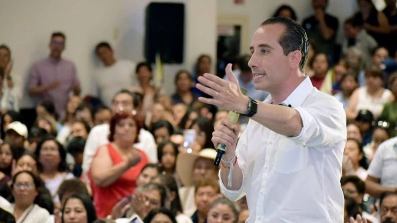 Mario Riestra, candidato a la alcaldía de Puebla por la coalición PAN-PRI-PRD-PSI