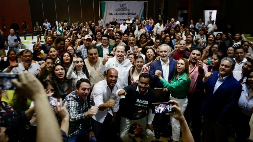 Eruviel Ávila y Ramírez Cuellar encabezan toma de protesta a comités de mujeres del Partido Verde en apoyo a Claudia Sheinbaum