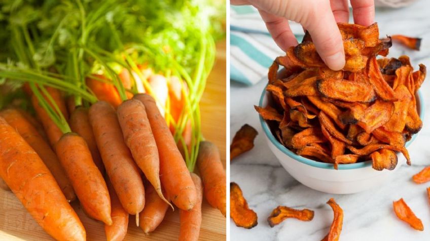 Zanahorias versión chips, una receta deliciosa baja en grasas para cuidar la salud