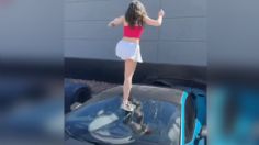 VIDEO: influencer rompe el parabrisas y techo de un Lamborghini valuado en millones solo para bailar