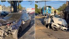 Hermanos que jugaban "carreritas" terminan impactados en la GAM, sobreviven y abandonan sus autos