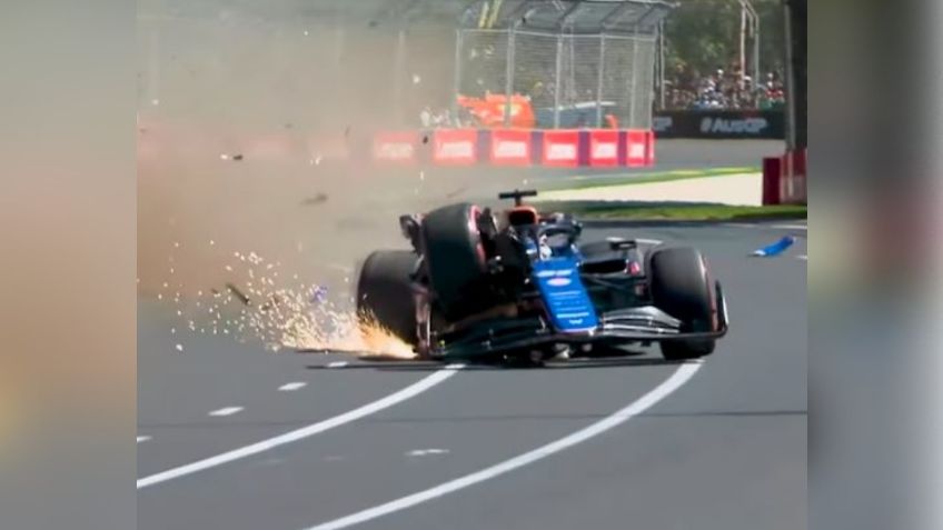 Alex Albon sufre aparatoso choque en las prácticas del Gran Premio de Australia: VIDEO