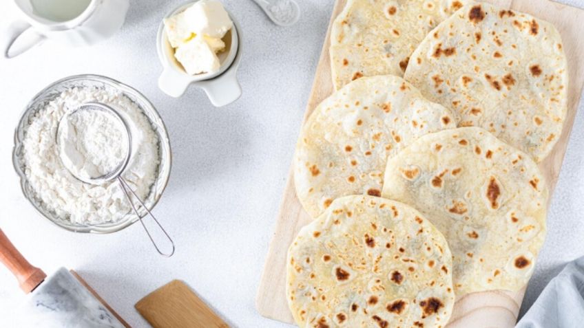 Aprende a hacer tortillas de harina en casa con solo tres ingredientes