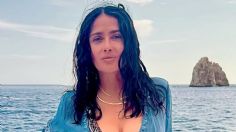 Salma Hayek inaugura las vacaciones con bikini negro y asegura que su mejor fotógrafa es su hija, Valentina Paloma