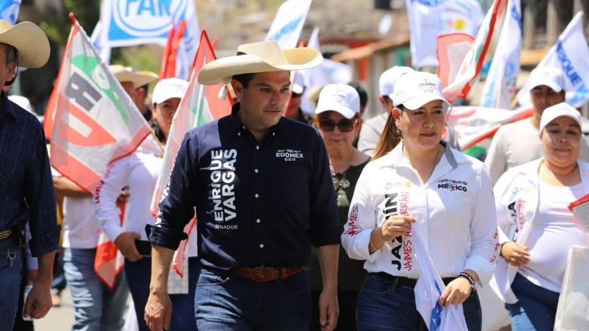 Dan cálido recibimiento a Enrique Vargas del Villar, candidato al Senado, en Tlatlaya y Amatepec, Edomex