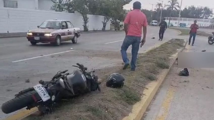 3 jóvenes viajaban en una moto, derraparon y resultaron gravemente heridos, ¿cuáles son las medidas de seguridad?