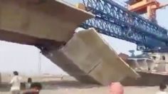 VIDEO: el puente en construcción más grande de la India se derrumba, hay un muerto y decenas de heridos