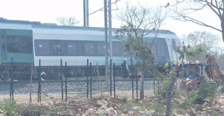 Se descarrila Tren Maya