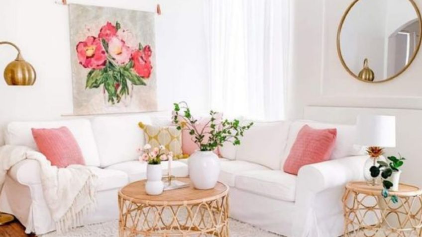 4 tendencias en diseño de interiores para decorar la sala con flores