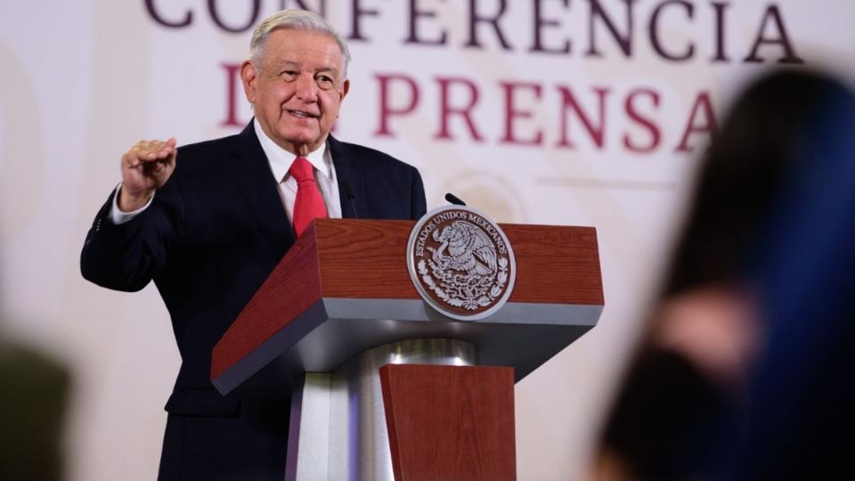 Andrés Manuel López Obrador en conferencia matutina de prensa