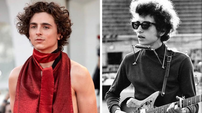 Así se ve Timothée Chalamet como Bob Dylan en las primeras FOTOS de la biopic que busca retratar la vida del famoso músico