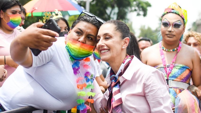 Claudia Sheinbaum se compromete a apoyar a la comunidad LGBTTT+