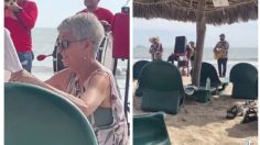 VIDEO: graban a extranjeros enojados con músicos de banda que amenizan la fiesta en playa de Mazatlán