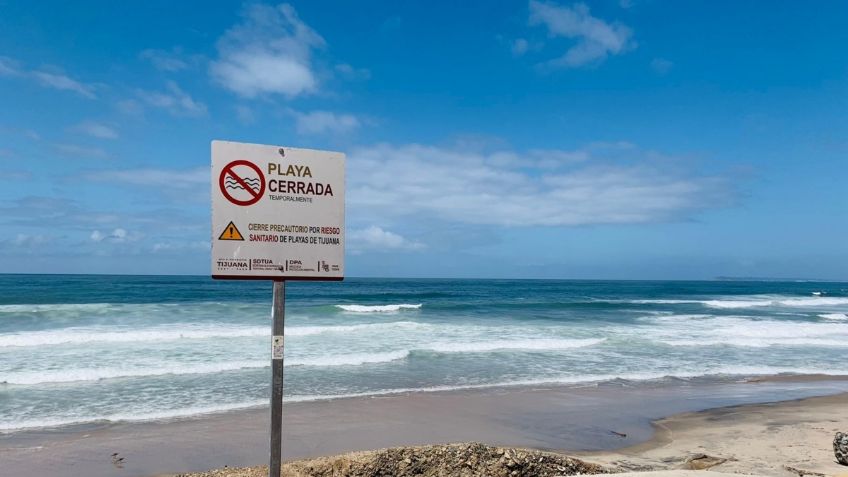 Semana Santa: cierran 6 playas de Tijuana por altos niveles de contaminación