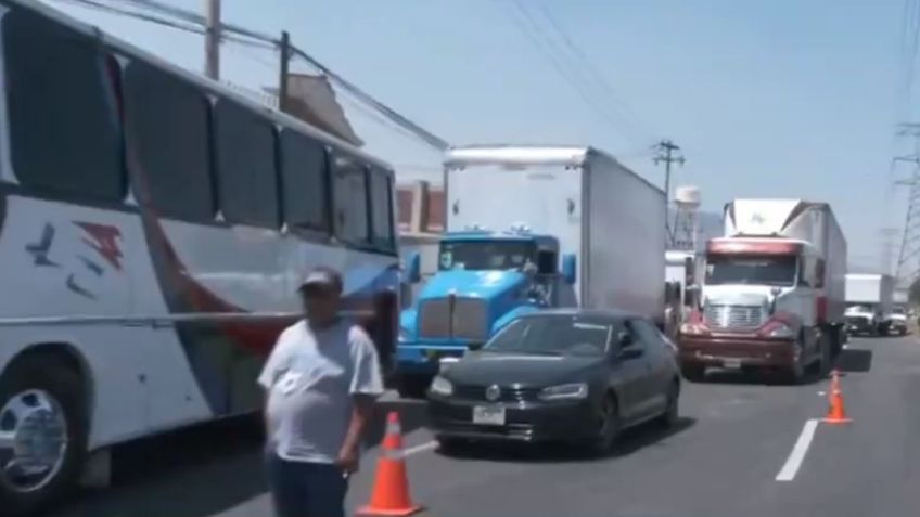 Manifestantes bloquean la carretera Texcoco-Lechería, estas son las alternativas viales