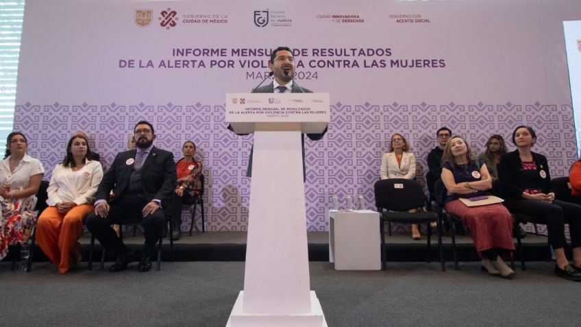 Martí Batres presenta informa mensual sobre violencia contra las mujeres 