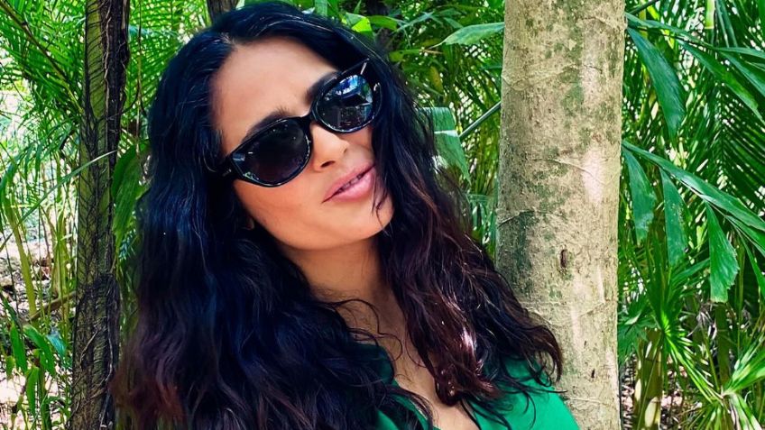 FOTOS: Salma Hayek presume sus lujosas vacaciones en México nadando en uno de los cenotes más bellos de Yucatán