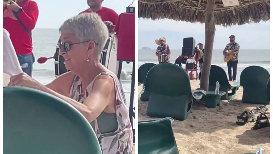 Una pareja de extranjeros dejo la playa de Mazatlán