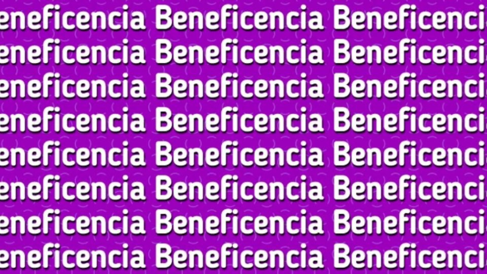 Sólo una persona con un coeficiente brillante puede encontrar la palabra ‘beneficiencia’ en solo 5 segundos