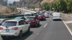 Autopista México-Cuernavaca registra fila de hasta 11 kilómetros por vacacionistas