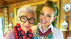 Tunden a Thalía al despedirse con un emotivo mensaje de Iris Apfel:"no apoyo a su abuela"