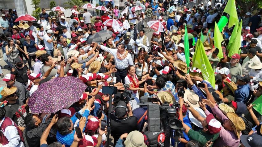 Arropan miles de poblanos inicio de campaña del candidato a gobernador, Alejandro Armenta