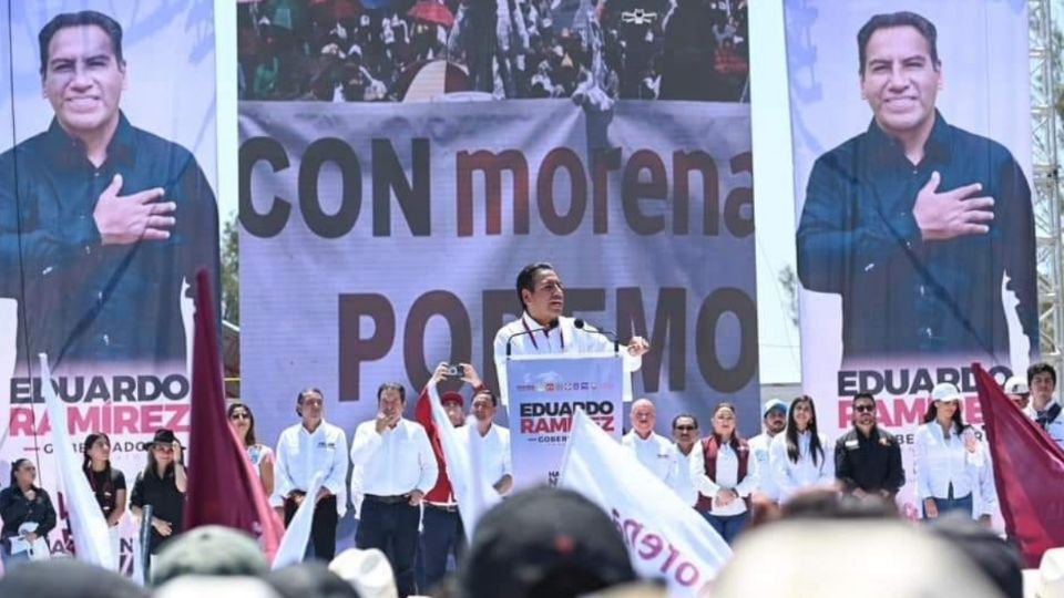 Eduardo Ramírez Aguilar, candidato a gobernador de Chiapas por la coalición 'Sigamos Haciendo Historia en Chiapas'