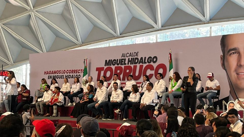 Arranque de campaña de Miguel Torruco Garza, en la alcaldía Miguel Hidalgo de la Ciudad de México.