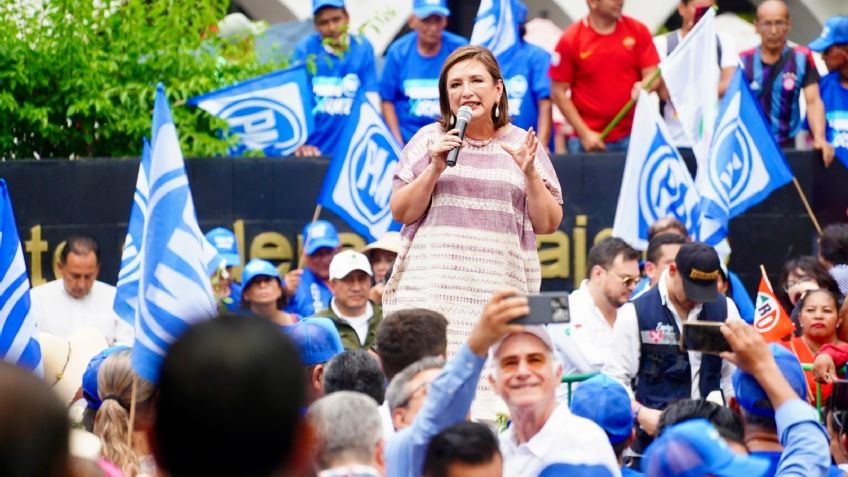 Pide Xóchitl Gálvez a AMLO abrir puertas de Palacio Nacional para evitar escenas de violencia